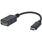 Erard - Adaptateur USB 3.2 - C M / A F - noir - 15cm