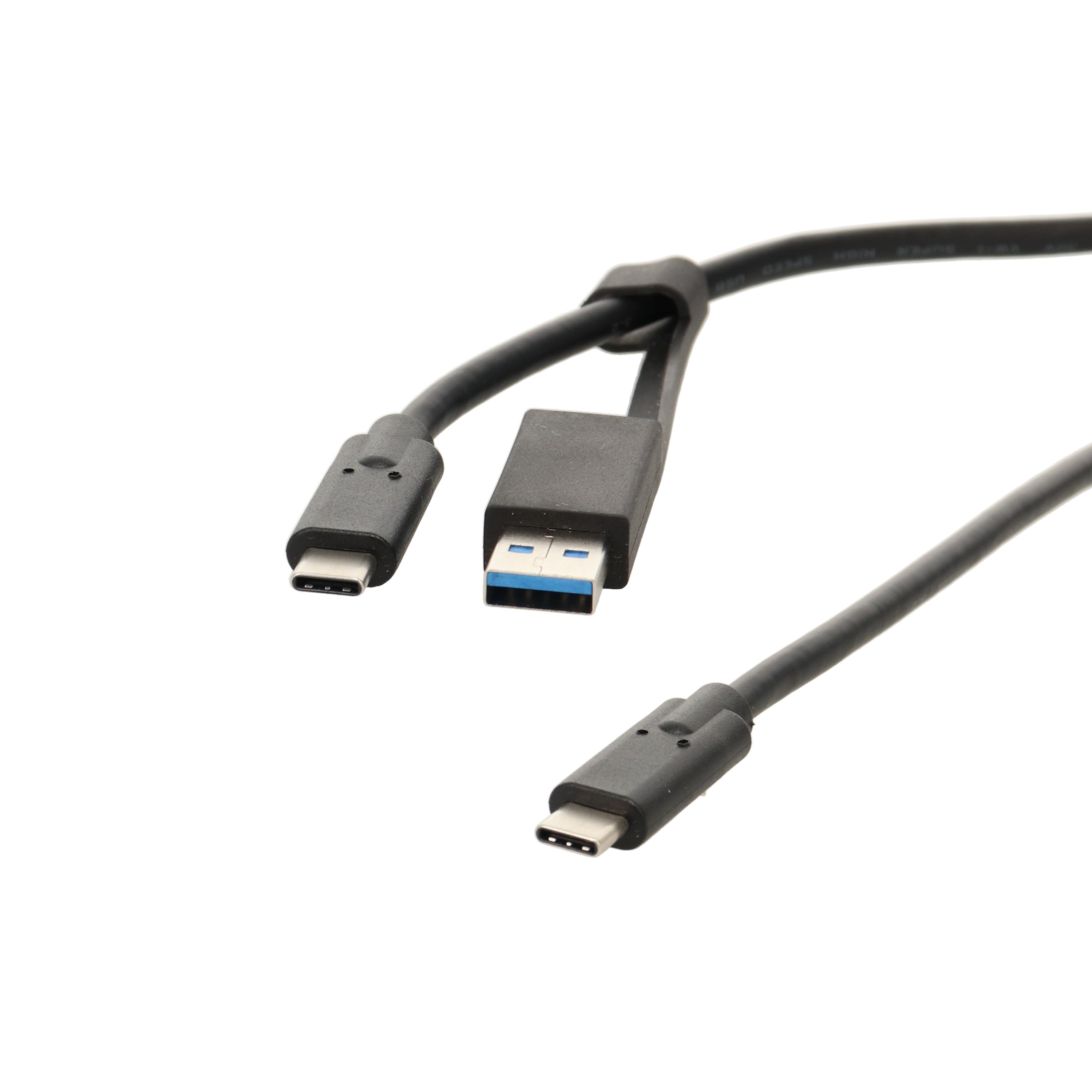 Erard - Cordon USBC M/M 3.2 GEN2 10G + adaptateur C Femelle vers USB A Male - 2 M
