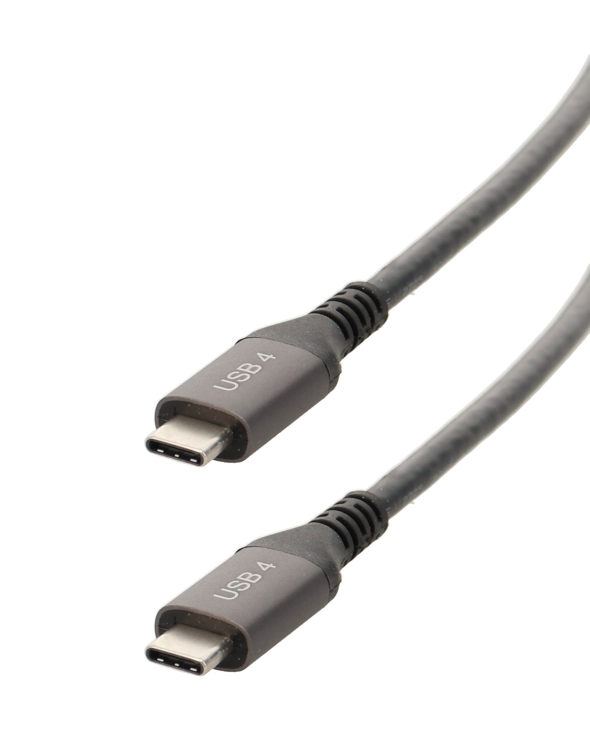 Erard - Cordon USB4 -C M/M - 40 Gbps - 5A - PD100W -noir -1m20