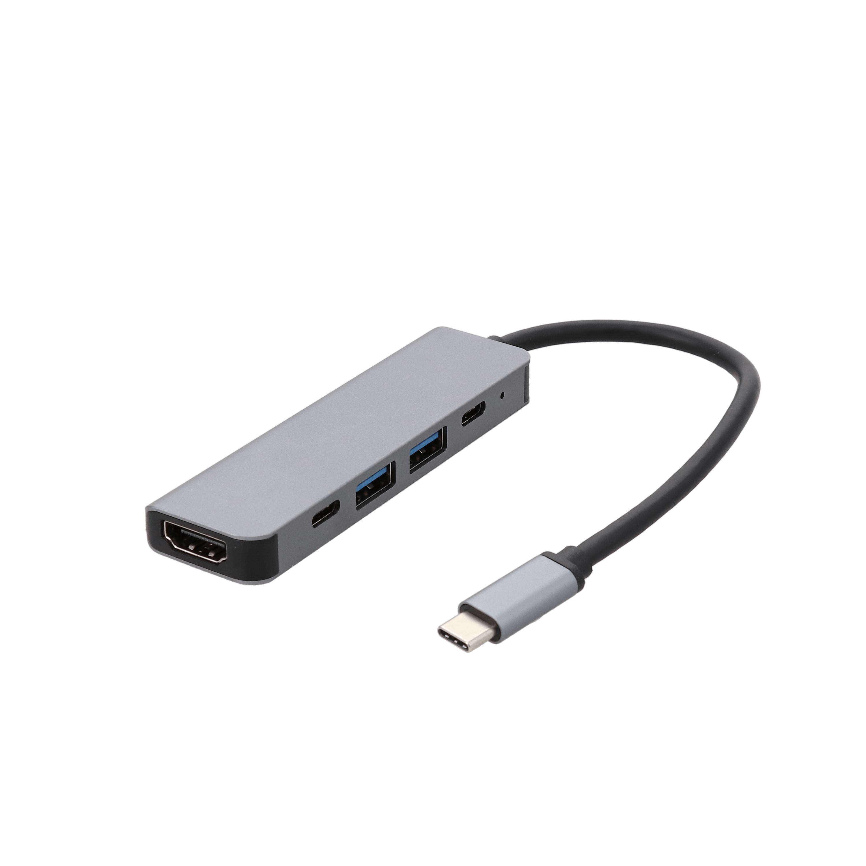 Erard - Dock USB C - 5 en 1 - vers 2xUSBC, 1xHDMI et 2xUSBA - autoalimenté
