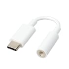Erard - Adaptateur USB C M vers Jack 3.5MM F - blanc - prises alu - 14cm