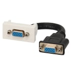 Erard - Plastron câblé 1 module - VGA + raccord F - 1920x1080p - 45x22.5 mm - 0m20