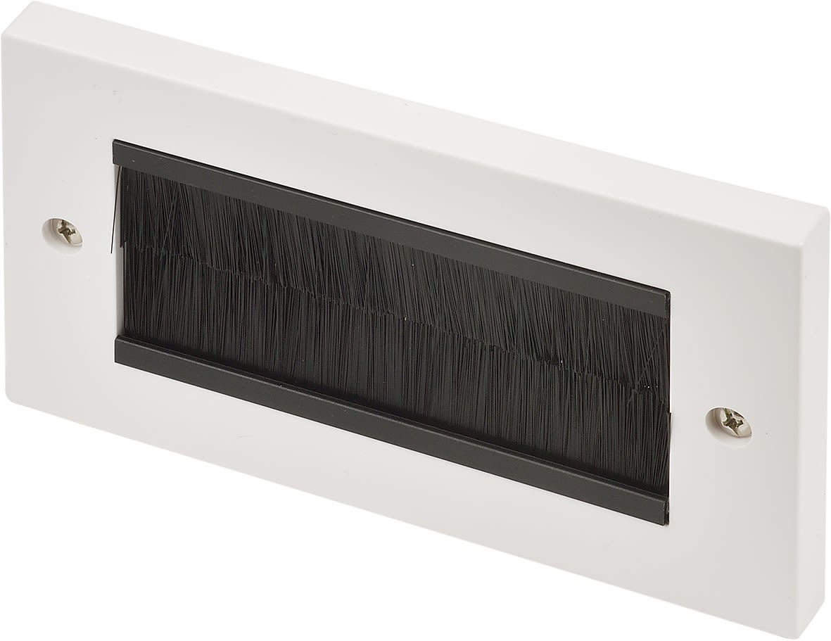 Erard - Façade passe-câbles - 2 brosses horizontales - 160x80x10mm