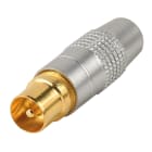 Erard - Prise TV 9.52 M - à monter - pour câbles 17 et 19 VATC - métal - Or