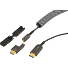 Erard - Cordon AOC HDMI A M/M + adap HDMI D F/ A M- UHD 4K/60ips HDR 4:4:4 - OR - 10m