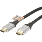 Erard - Cordon HDMI 2.0b A M/M - certif PREMIUM - 2m - 4K/60ips - prises chrome - OR