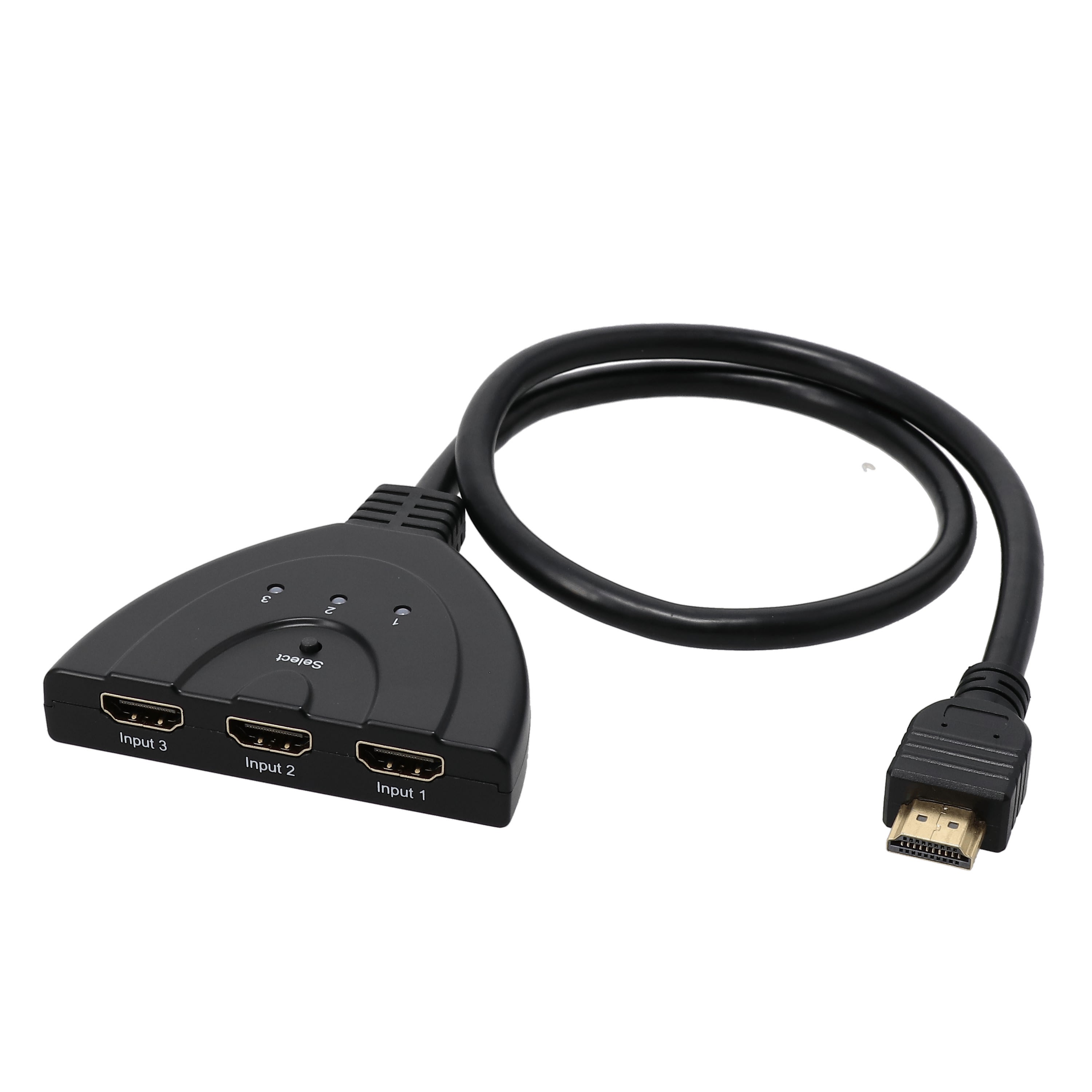Erard - Sélecteur HDMI 3 vers 1 - 8K- auto-alimenté - plug & play - 0m50