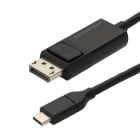 Erard - Cordon-convertisseur bidirectionnel USBC M/DisplayPort 1.2 M - 4K60ips - OR - 2m