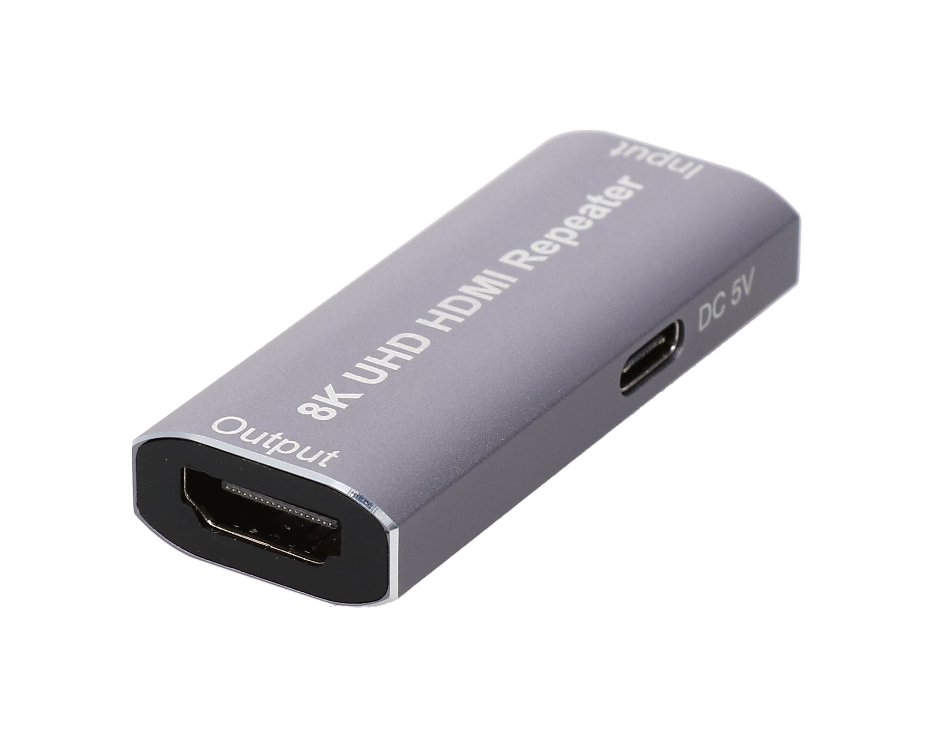 Erard - Amplificateur HDMI A F/F - 8K/60ips HDR 4:4:4 - alim. via cordon USB