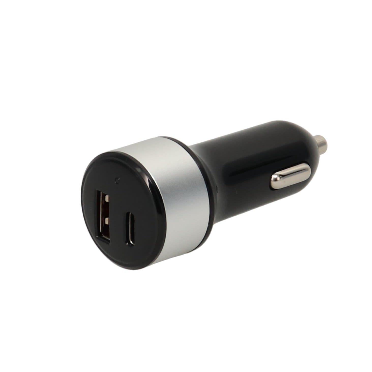 Erard - Chargeur 2 USB A/C F - sur allume-cigare - 5V/2.4A + 5V/3A - noir et gris
