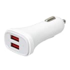 Erard - Chargeur 2 USB A F - sur allume-cigare - 2 x 5V2.4A (Smart Charge) - blanc