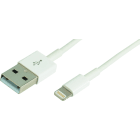 Erard - Cordon USB 2.0 A M/Lightning M - 480 Mbps - 2.4A - licence Apple MFI -blanc - 2m
