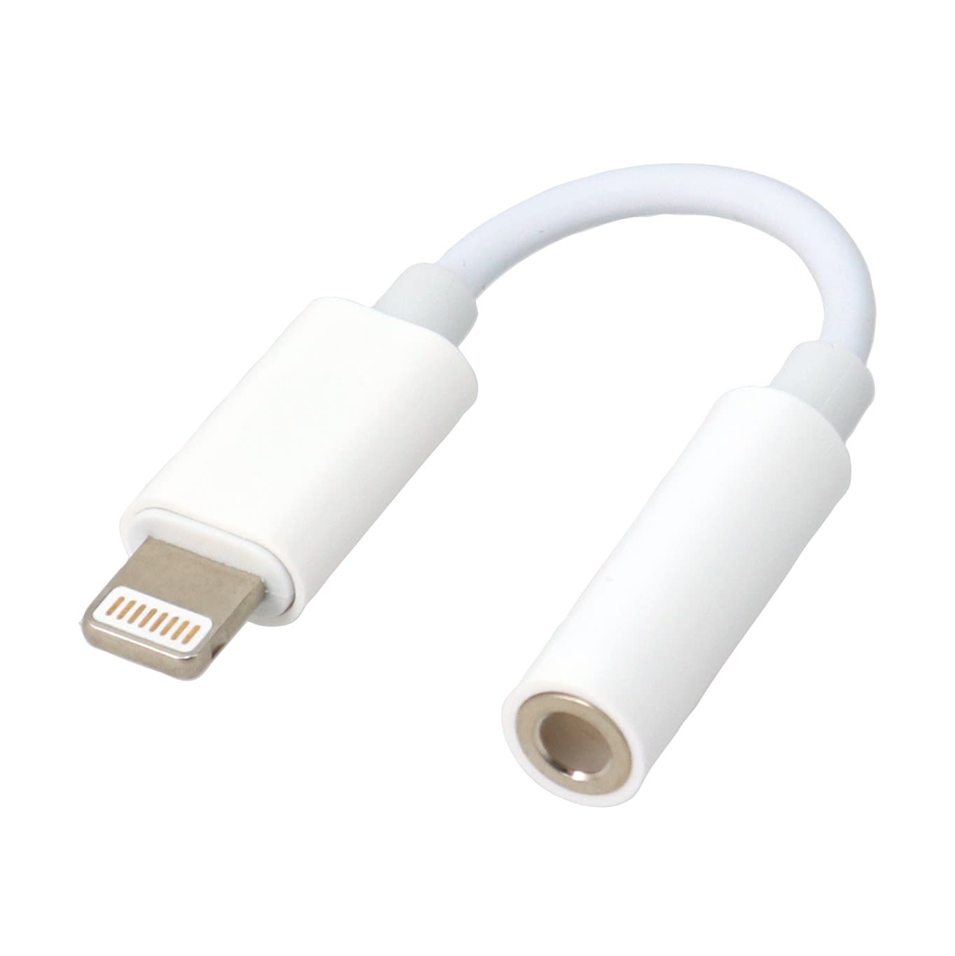 Erard - Adaptateur Lightning M/Jack 3.5mm F - prises alu - gaine tressée blanche - 14cm