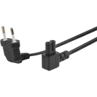 Erard - Cordon élec d'alimentation - 1 fiche (2 P) M/1 prise IEC C7 - coudées à 90°- 3m