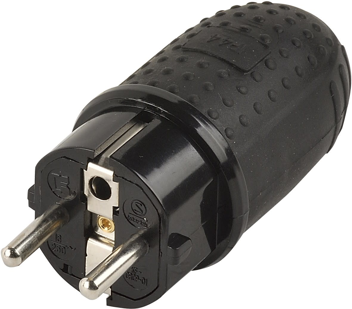 Erard - Prise électrique 230V (2 P+T) M - 16A - IP44 - NF - noire - à monter