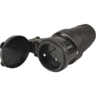 Erard - Prise électrique 230V (2 P+T) F - 16A - IP44 - NF - noire - à monter