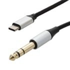 Erard - Cordon USB C M / Jack 6.35 M - 1m - connecteur jack plaqué or