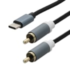 Erard - Cordon USB C M / 2 RCA M - 1m20 -  connecteurs RCA plaqués or