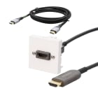 Erard - Kit plastron AOC HDMI A F/M - 8K 60ips 20 m + cordon HDMI 2.1b A M/M 8K 60ips 2m