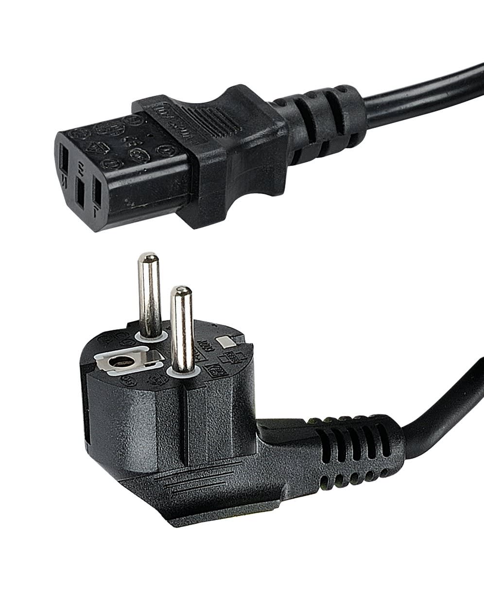 Erard - Cordon d'alimentation -2 P+T/ C13 F - 3 x 1 mm² 3m