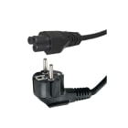 Erard - Cordon d'alimentation - 1 fiche (2 P+T) M / prise C5 F  noir - 5m