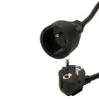 Erard - Rallonge électrique (2 P+T) M/F - 3 x 1.5mm² -16A - 3680W - noire - 10m
