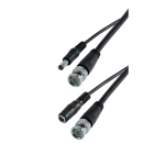 Erard - Cordon BNC 2m M + alim. 12V M / BNC M + alim. 12V F - 75 Ohms - nickel