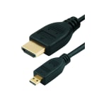 Erard - Cordon HDMI A - 1m50 M / HDMI D (micro) M - 4K/60ips HDR 4:2:0 - 10.2 gbps - OR