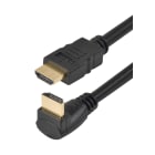 Erard - Cordon HDMI A M/M coudé latéral droit - 2 m - 4K/60ips HDR 4:4:4 - 18 gbps - OR