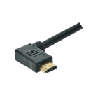 Erard - Cordon HDMI A M/M coudé latéral à 90° - 2m - 4K/60ips HDR 4:4:4 - 18 gbps - OR