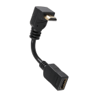 Erard - Adaptateur 0m15 HDMI A coudé à 90° M/F - OR