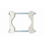 Erard - Mâchoires + vis et écrous, pour mât Ø 40 à 90 mm - Zinc bleu