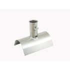 Erard - Tuile faîtière fixe pour mât jusqu'à Ø 50 mm - Zinc bleu