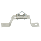 Erard - 1 Paire de fixations murales pour mâts, déport 9 cm sans contreplaque, Zinc bleu
