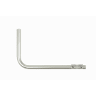 Erard - Bras de déport Ø 30 longueur 500 mm - 1 coude long 300 mm, pour mâts - Zinc bleu