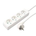 Erard - Bloc multiprises 1m - 4 prises x (2 P + T) - 3 x 1mm² - 16A - 3680W - blanc