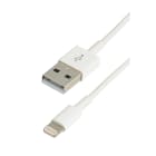 Erard - Cordon USB 1m 2.0 A M/Lightning M - 480 Mbps - 2.4A - licence Apple MFI -blanc