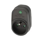Erard - Parasurtenseur gigogne 250V/16A - 3680W - voyant - fusible intégré - noir