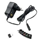 Erard - Bloc d'alimentation 250V/600 mA - Tension continue réglable + 6 adaptateurs