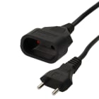 Erard - Rallonge électrique 2m (2 P) M/F - 2 x 0.75mm² - 6A - 1380W - noire