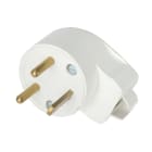 Erard - Prise électrique 230V (2 P+T) M coudé à 90° - 20A - NF - blanche - à monter