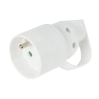 Erard - Prise électrique 230V (2 P+T) F - 16A - anneau - NF - blanche - à monter