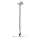 Erard - SQUARE support vidéoprojecteur plafond silver attaches réglables de 54 à 121 cm.