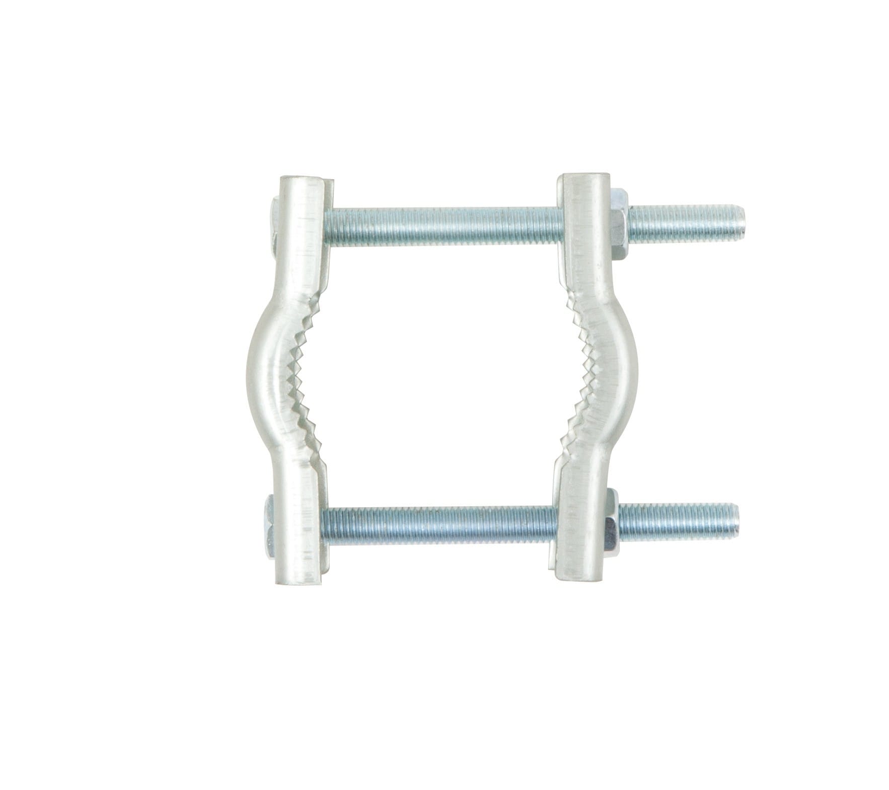 Erard - Collier de haubannage 2 machoires + vis, pour mâts de Ø 25 à 50 mm - Zinc bleu
