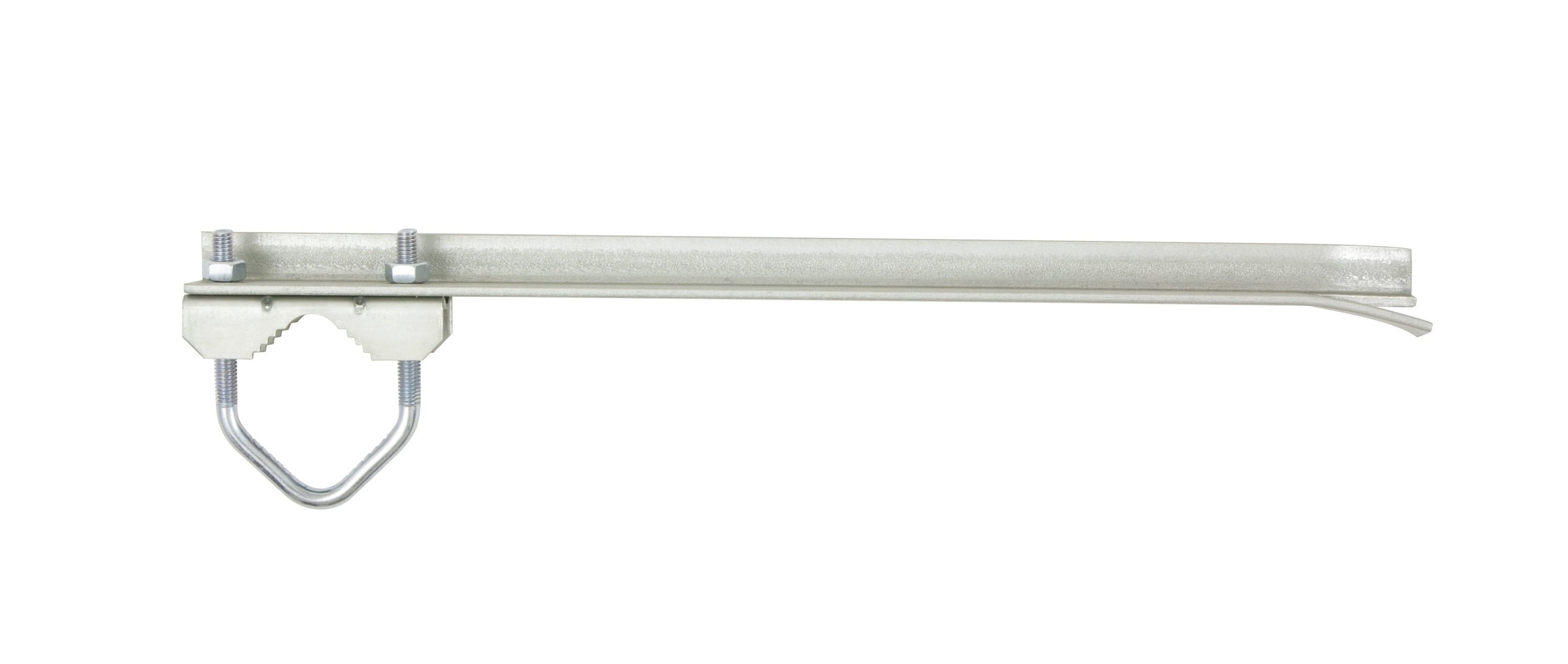 Erard - 1 Paire de pattes à scellement long 400 mm pour mâts Ø 30 à 50 mm - Zinc bleu