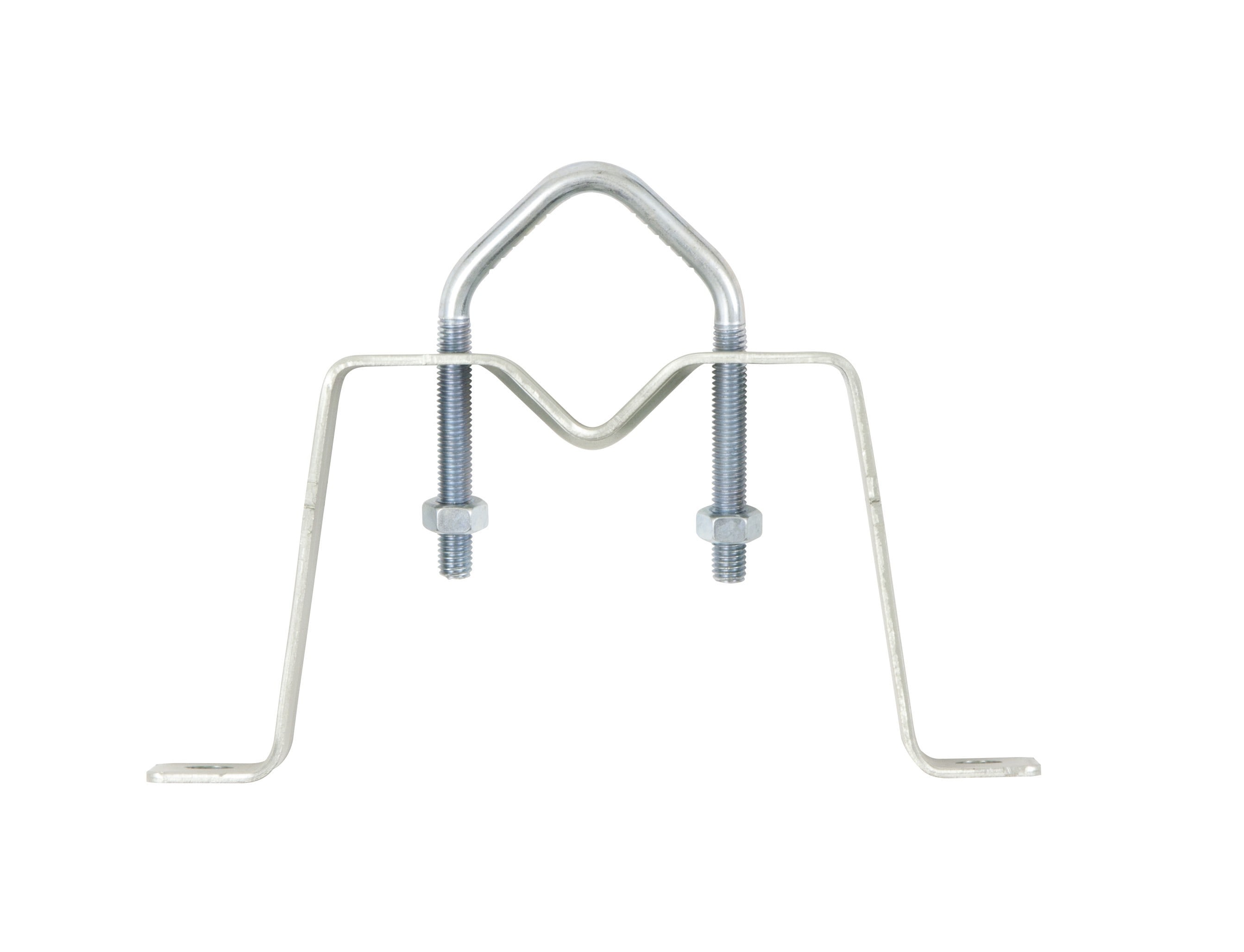 Erard - 1 Paire de fixations murales déport 9 cm, pour mâts de Ø 30 à 50 mm - Zinc bleu