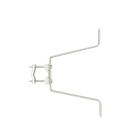 Erard - 1 Paire fixations murales pour mâts, déport 22 cm sans contreplaque - Zinc bleu