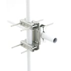 Erard - Fixation universelle pour 2 tubes de Ø 40 à 90 mm - Zinc bleu