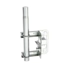 Erard - Fixation cheminée simple, à étrier, pour mâts de Ø 30 à 50 mm - Zinc bleu