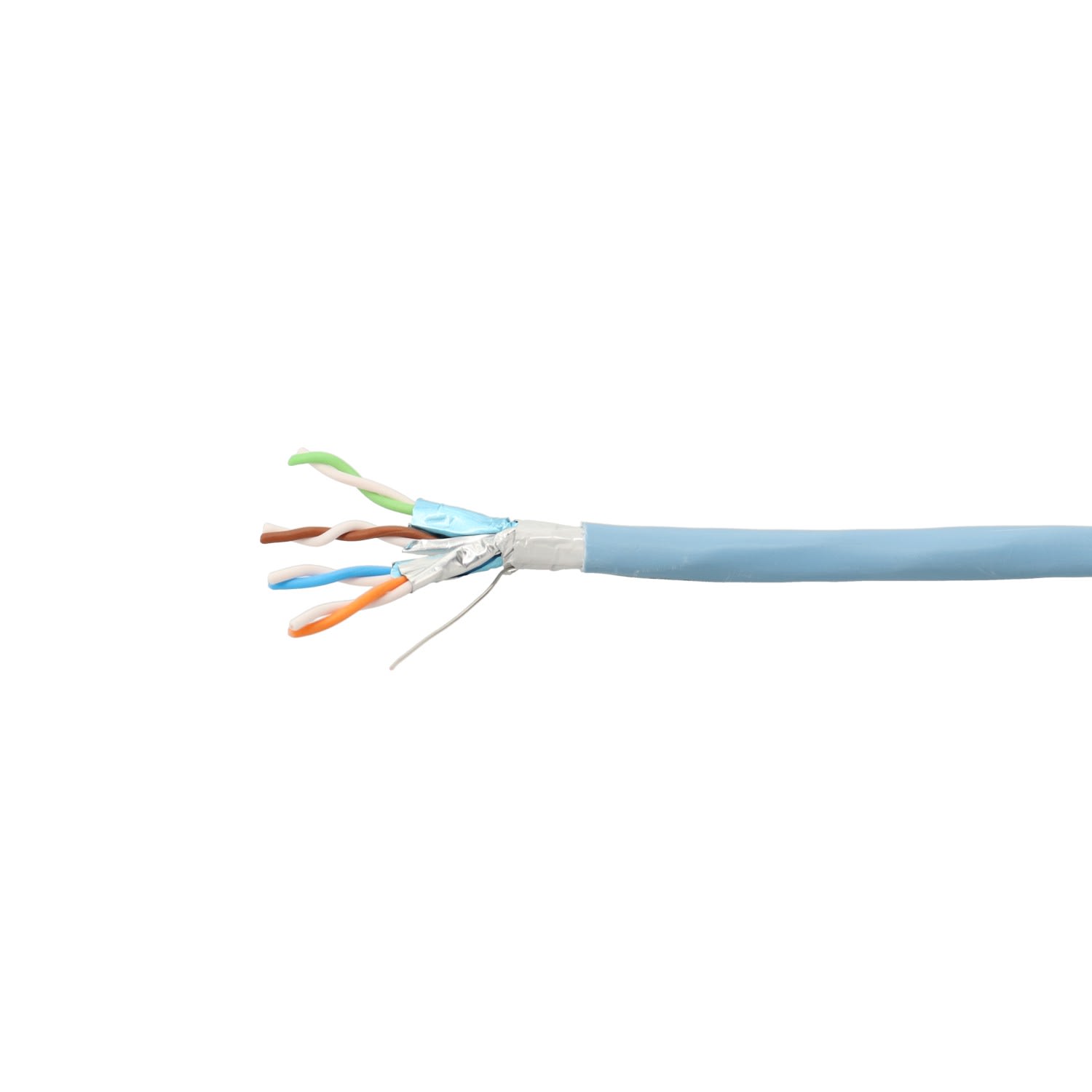Erard - Box câble réseau rigide - Cat6a F/FTP - gaine PVC bleue - 500 MHz - 305 m